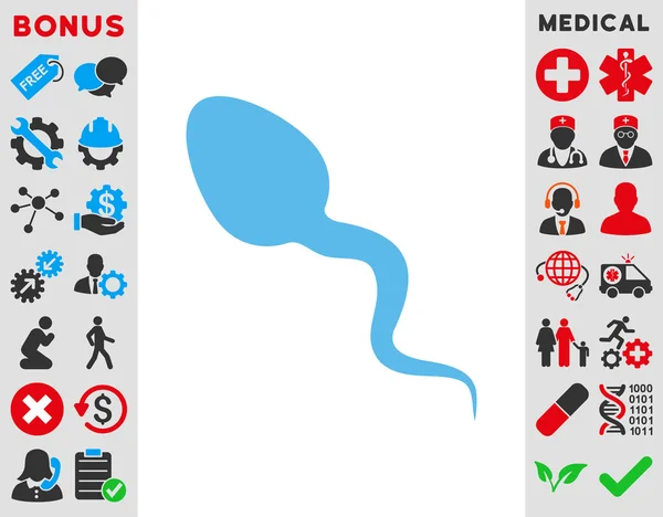 Zoosperm pictogram — Stockvector