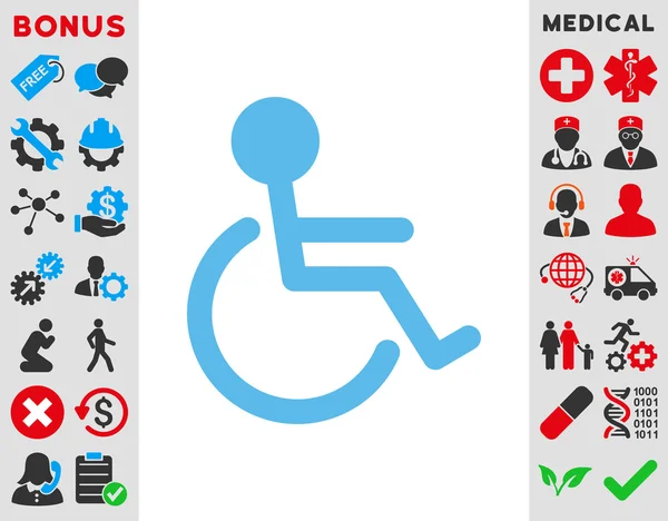 Icona handicappata — Vettoriale Stock