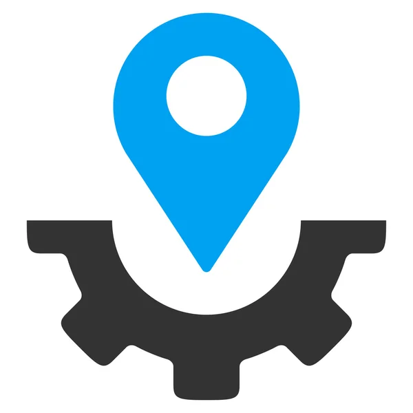 Ikona značky služby mapa — Stockový vektor