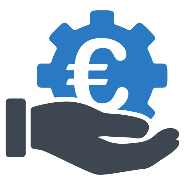 Euro Development Service Icono — Archivo Imágenes Vectoriales