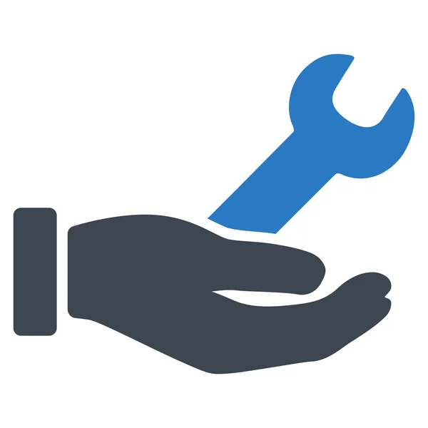 Service moersleutelpictogram — Stockvector