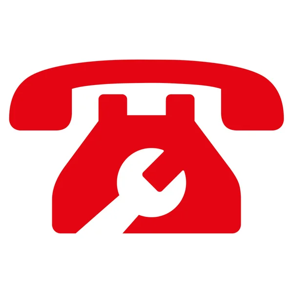 Service Téléphone Icône — Image vectorielle