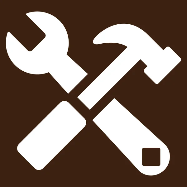 Hammer And Wrench Icon — Stock Vector