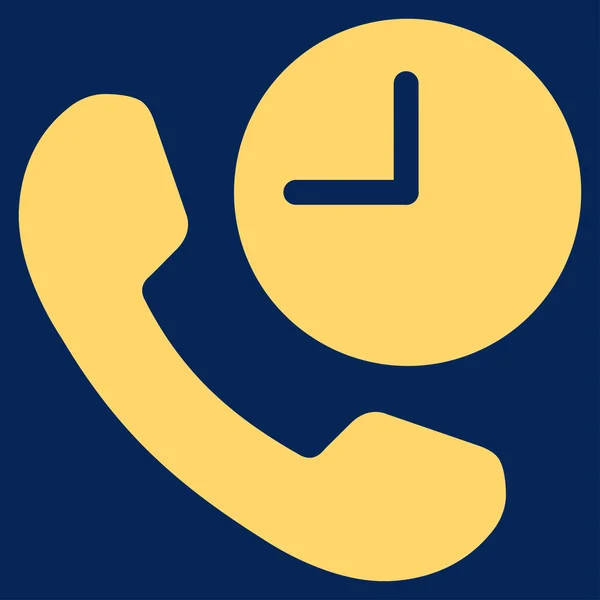 Ícone de tempo de telefone — Vetor de Stock