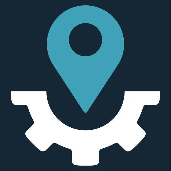 Carte de service Icône marqueur — Image vectorielle