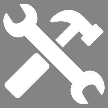 çekiç ve anahtar simgesi