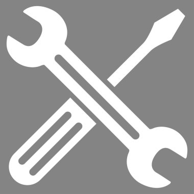 Somun anahtarı ve tornavida simgesi