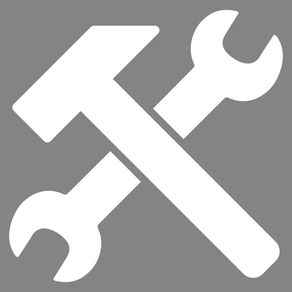 Hammer And Wrench Icon — Stock Vector