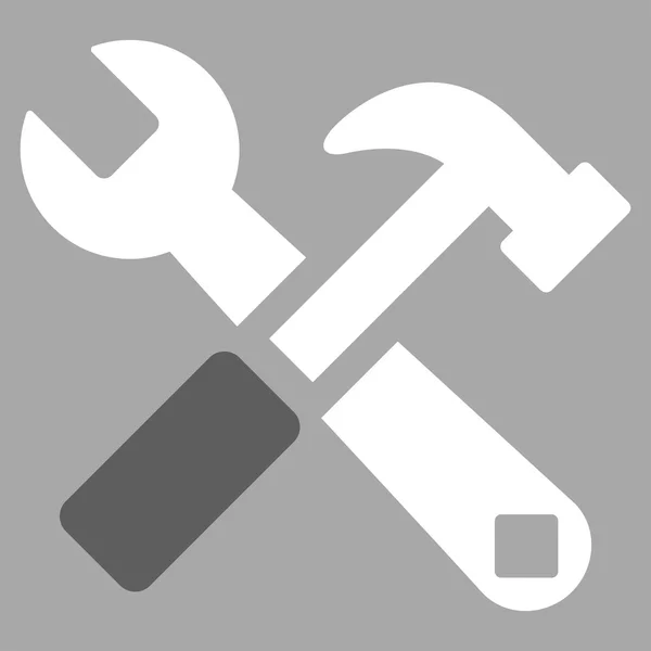 Hammer And Wrench Icon — Stock Vector