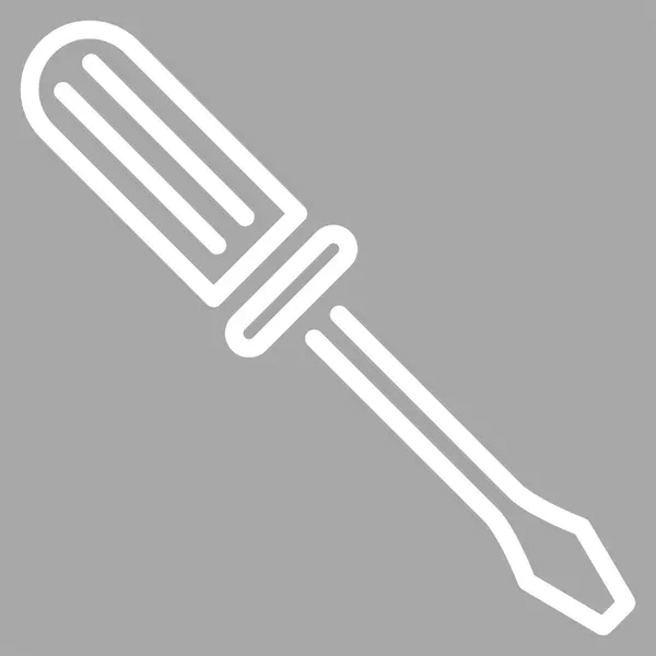 Icono del destornillador de contorno — Vector de stock