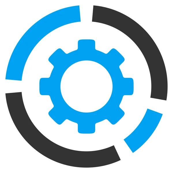 Ícone de diagrama da indústria — Fotografia de Stock