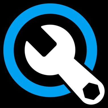 Rounded Wrench Icon clipart