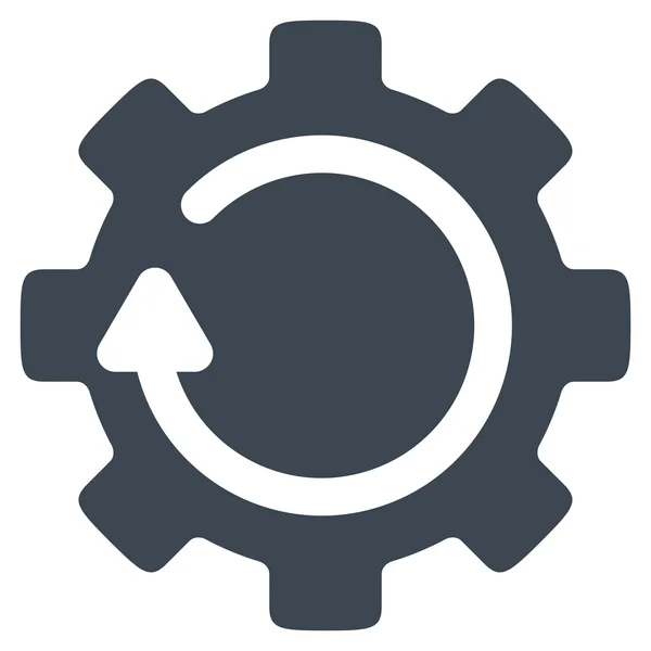 Icono de rotación de engranajes — Vector de stock