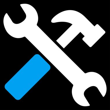 çekiç ve anahtar simgesi