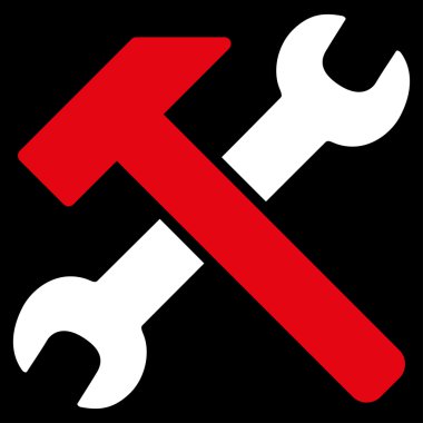 çekiç ve anahtar simgesi