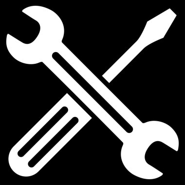 Somun anahtarı ve tornavida simgesi