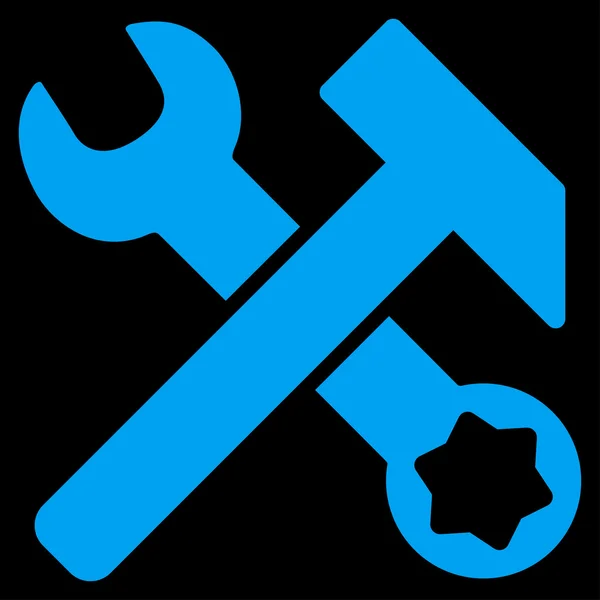 Hammer und Schraubenschlüssel — Stockvektor