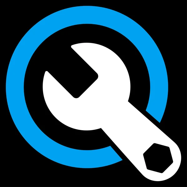 Rounded Wrench Icon — Stock Photo, Image