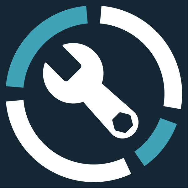 Ícone diagrama ferramentas — Fotografia de Stock