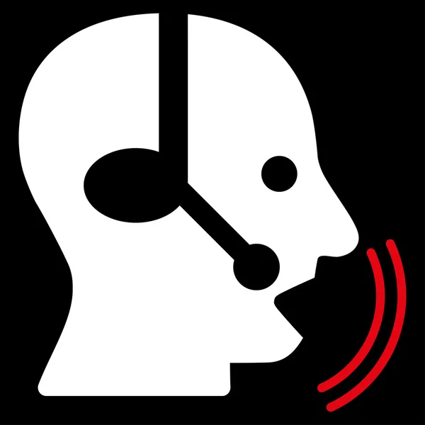 Operador Speech Icon — Archivo Imágenes Vectoriales