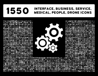 Arayüz, İş, Araçlar, İnsanlar, Sağlık, Ödüller Vektör Simgeleri