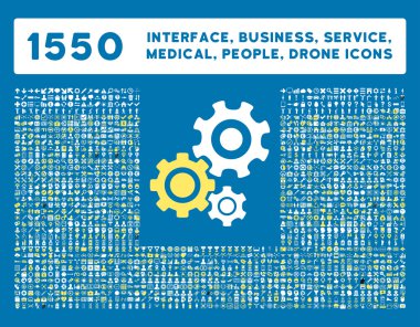 Arayüz, İş, Araçlar, İnsanlar, Sağlık, Ödüller Vektör Simgeleri