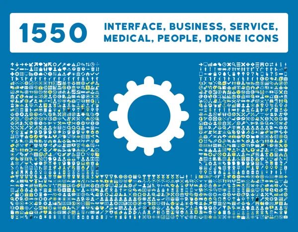 Interface, Unternehmen, Tools, Menschen, Medizin, Auszeichnungen Vector Icons — Stockvektor