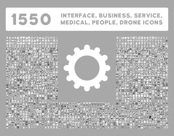 Interface, Negócios, Ferramentas, Pessoas, Médico, Ícones de vetor de prêmios —  Vetores de Stock