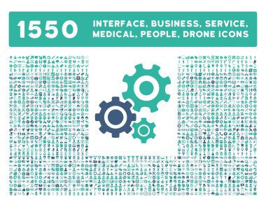Arayüz, İş, Araçlar, İnsanlar, Sağlık, Ödüller Vektör Simgeleri