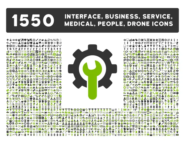 Interface, Entreprise, Outils, Personnes, Médical, Récompenses Icônes vectorielles — Image vectorielle