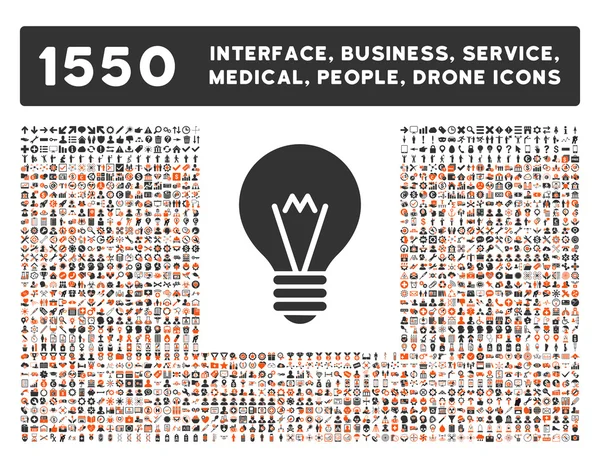 Interface, Entreprise, Outils, Personnes, Médical, Récompenses Icônes vectorielles — Image vectorielle