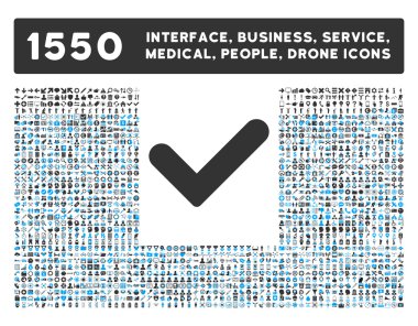 Yes Icon and More Interface, Business, Tools, People, Medical, Awards Flat Vector Icons