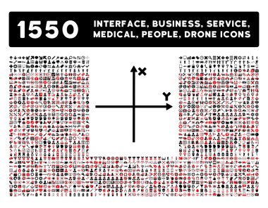 Axis Icon and More Interface, Business, Tools, People, Medical, Awards Flat Vector Icons