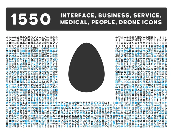Иконка яйца и многое другое интерфейс, бизнес, инструменты, люди, медицинские, награды плоские векторные иконки — стоковый вектор
