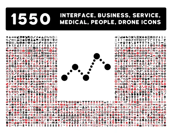 Icono Gráfico y Más Interfaz, Negocio, Herramientas, Personas, Médico, Premios Iconos de Vectores Planos — Vector de stock