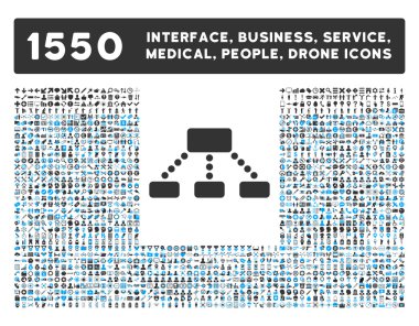 Hierachy Icon and More Interface, Business, Tools, People, Medical, Awards Flat Vector Icons