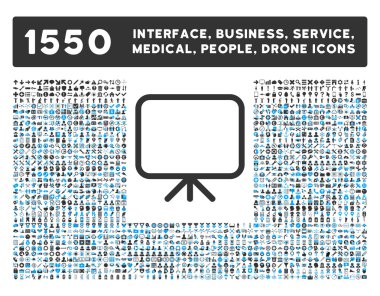 Presentation Screen Icon and More Interface, Business, Tools, People, Medical, Awards Flat Vector Icons