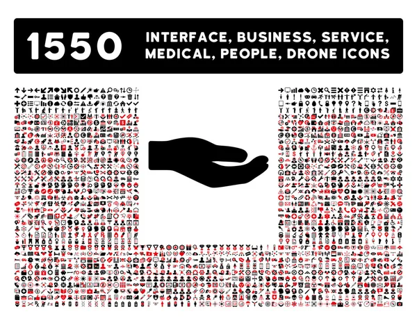 Compartir icono y más Interfaz, Negocio, Herramientas, Personas, Médico, Premios Iconos de vectores planos — Archivo Imágenes Vectoriales