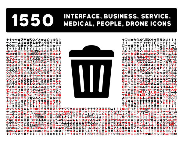 Значок корзины и более интерфейс, Бизнес, инструменты, люди, медицинское, награды плоских векторных иконок