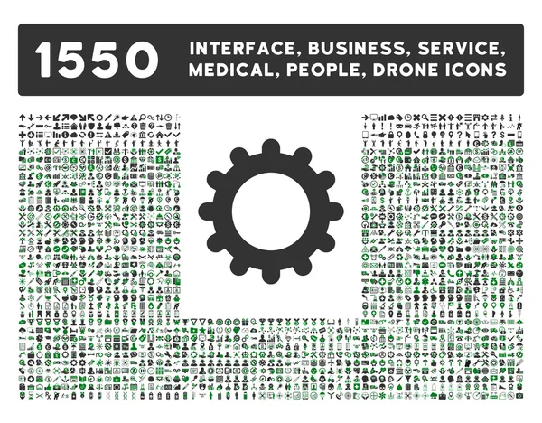 Interface, Entreprise, Outils, Personnes, Médical, Récompenses Icônes vectorielles — Image vectorielle