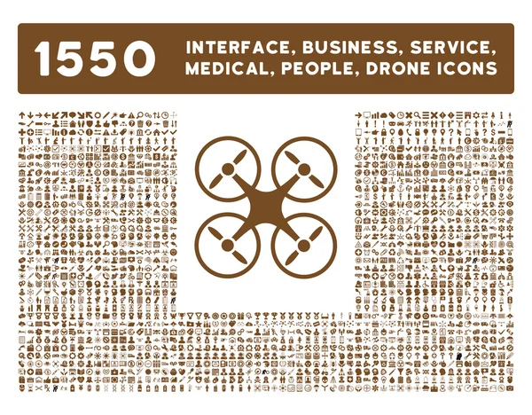 Interface, Entreprise, Outils, Personnes, Médical, Récompenses Icônes vectorielles — Image vectorielle