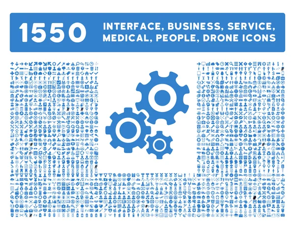 Interface, Entreprise, Outils, Personnes, Médical, Récompenses Icônes vectorielles — Image vectorielle