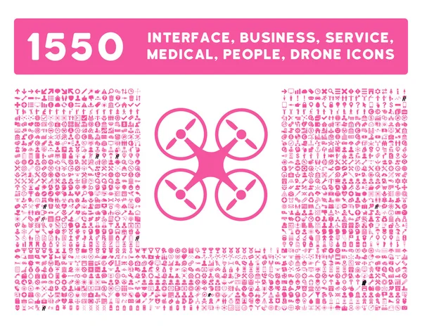 Interface, Entreprise, Outils, Personnes, Médical, Récompenses Icônes vectorielles — Image vectorielle