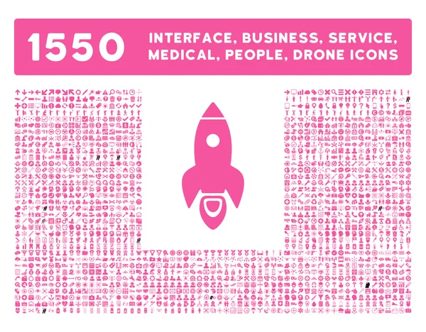 Interface, Entreprise, Outils, Personnes, Médical, Récompenses Icônes vectorielles — Image vectorielle