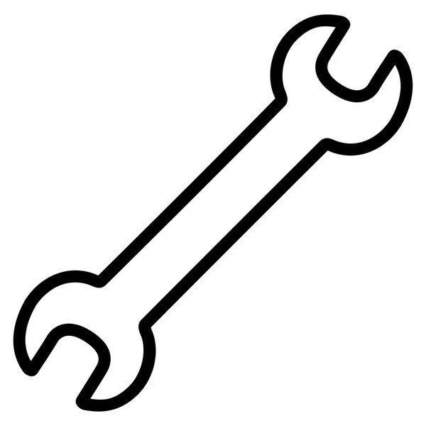 Contour Wrench Icon — Stock Vector