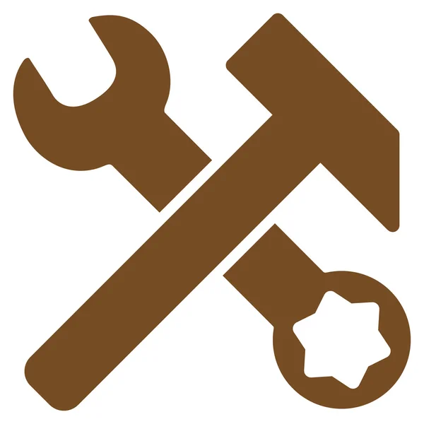 Hammer And Wrench Icon — Stock Vector