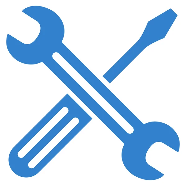 Spanner en schroevendraaier pictogram — Stockvector