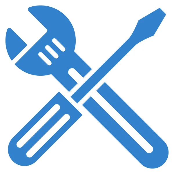 Spanner y el icono del destornillador — Vector de stock