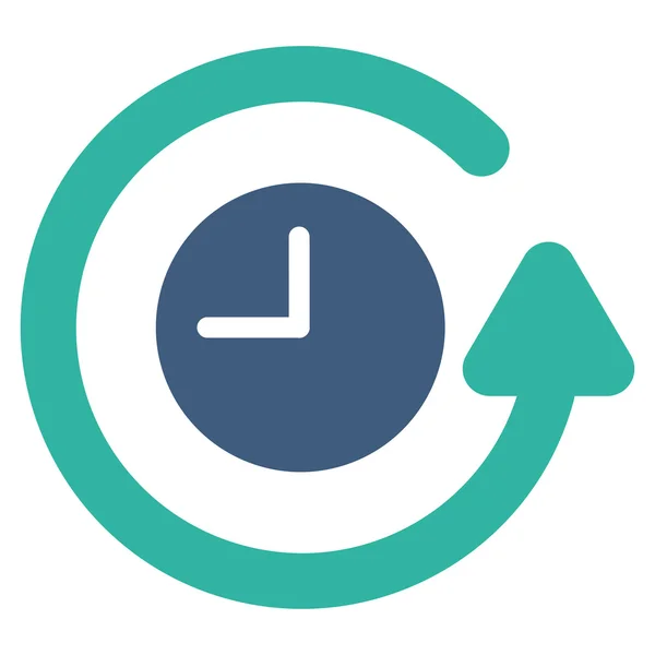 Restaurar icono del reloj — Vector de stock