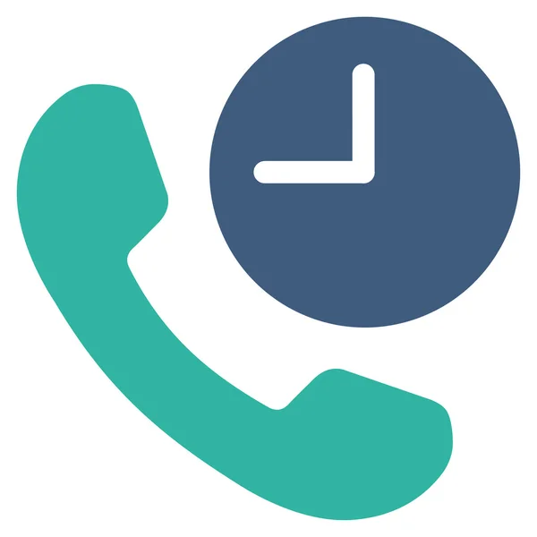 Ícone de tempo de telefone — Vetor de Stock